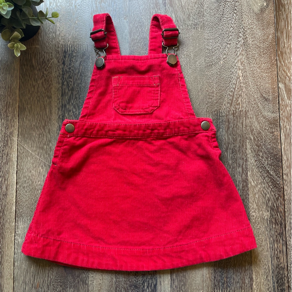 SOLD Hanna Andersson Red Cord dress, 12-18 months - Picture 1 of 8
